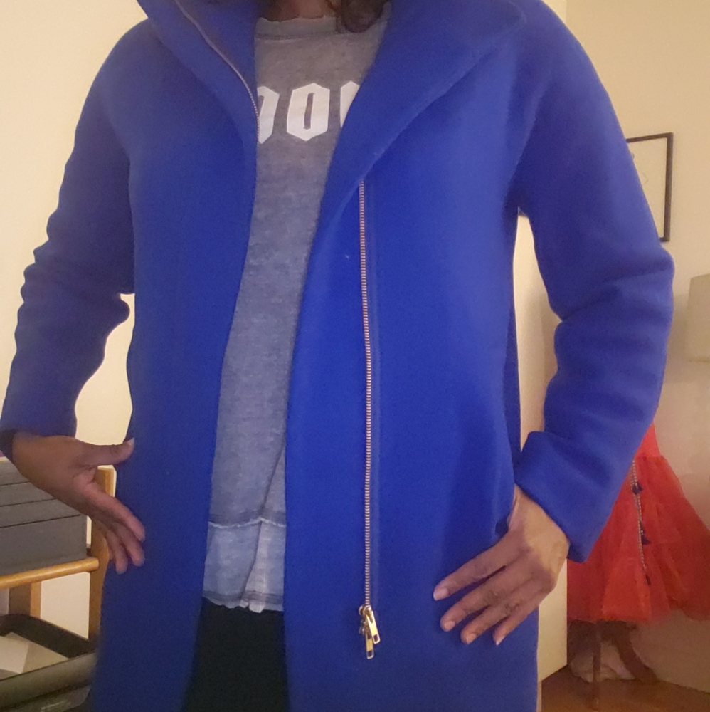 J.Crew New City Coat in blue (with tags)